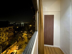 Vue sur la ville depuis l’hébergement