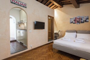 Apartamento básico | 1 quarto, ferros/tábuas de passar roupa, Wi-Fi de cortesia