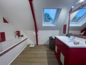 Shower, hair dryer