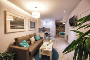 Apartment, 1 Bedroom | Living area | Flat-screen TV - BOLBORETA APARTMENTS BY COMO EN CASA (Santiago de Compostela)