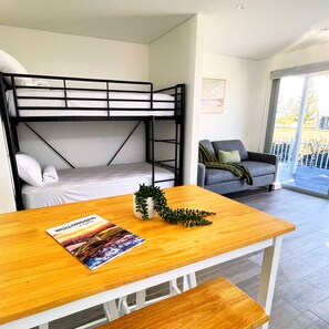 Cabin, Garden Area | Living area | 50-inch flat-screen TV with digital channels - Resort on Cedar (Windang)