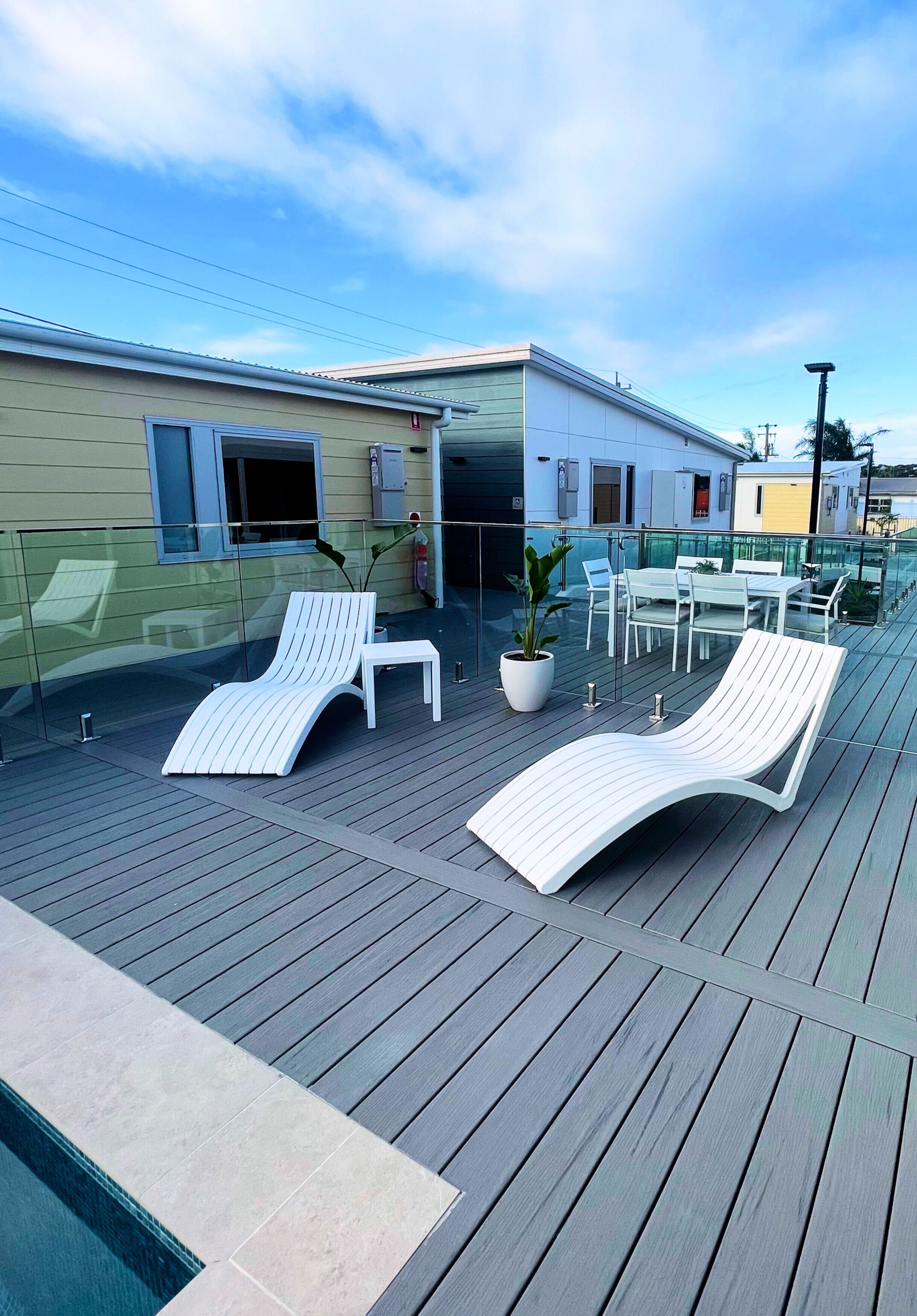 Outdoor pool, open 8:00 AM to 9:00 PM, sun loungers