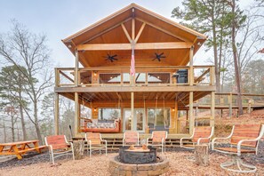 House (2 Bedrooms) | Front of property - Cabin on Beaver Lake w/ Views & Furnished Deck! (Rogers)