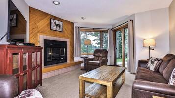 TV, fireplace, DVD player