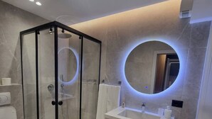 Apartment, 1 Bedroom, Smoking | Bathroom - Lake and Downtown Due Passi (Tirana)