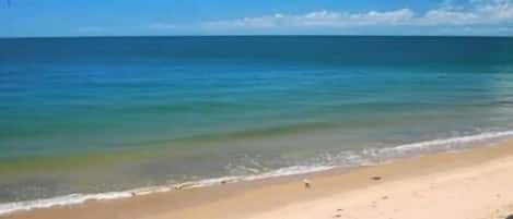 På stranden