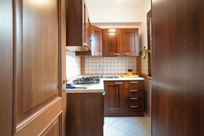 Family Villa, Multiple Bedrooms, 2 Bathrooms (Casa Pascoli Near Sandy Beach) | Private kitchen | Fridge, oven, stovetop, coffee/tea maker