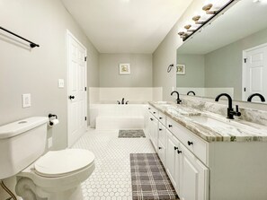 Hair dryer, towels
