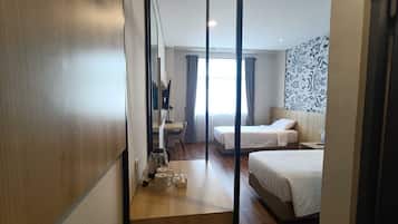 Standard Double or Twin Room, City View | 1 bedroom, blackout drapes, iron/ironing board, free WiFi