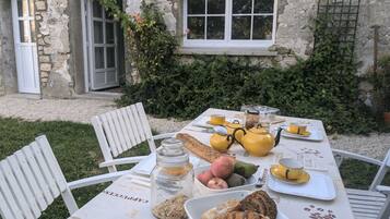 TĂ€gliches FrĂŒhstĂŒcksbuffet (10 EUR pro Person)