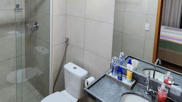 Towels, soap, toilet paper