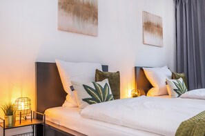 1 室のベッドルーム、アイロン / アイロン台、WiFi、ベッドシーツ