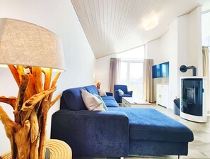 House | Living room - Ferienhaus mit Sauna im Mirow (Mirow)