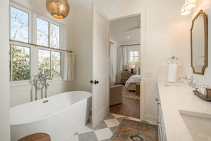 Hair dryer, towels