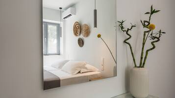 Superior-Doppel- oder -Zweibettzimmer, Blick auf den Innenhof | Hochwertige Bettwaren, Daunenbettdecken, Pillowtop-Betten, Zimmersafe