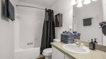 Hair dryer, towels
