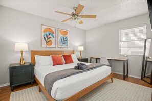 1 bedroom, desk, iron/ironing board, WiFi