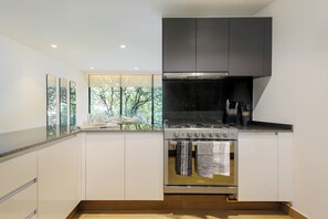 Apartment, Balcony, City View | Private kitchen