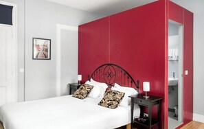 Dobbelt- eller tomannsrom – basic, 1 soverom | Wi-fi (inkludert) og sengetøy