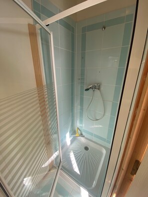 Hair dryer, towels, toilet paper