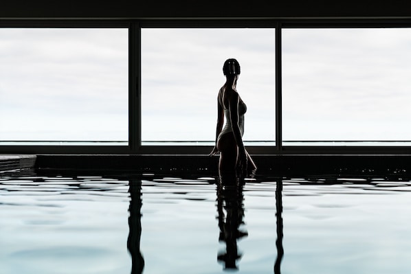Indoor pool, a heated pool