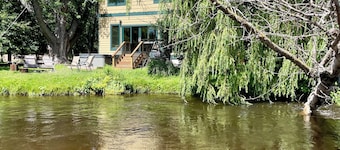 River Falls Cottage 2BR with loft Waterfront cottage with Hot tub Traverse City