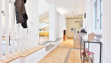 2 slaapkamers, een strijkplank/strijkijzer, gratis wifi, beddengoed