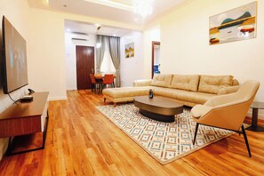 Business Apartment, Balcony, City View | Living area - Homeaway Apartment  (Abuja)