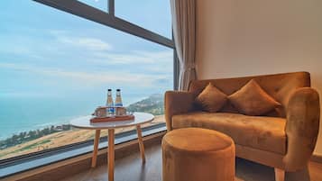 Phòng dành cho gia đình, 2 giường cỡ queen, quang cảnh biển | Quang cảnh biển