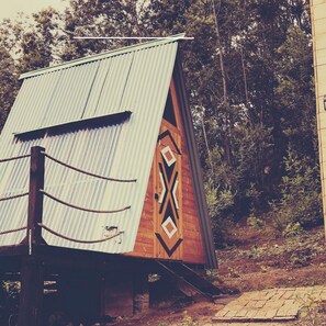 Exterior - A-Frame cabin in the forest with mountain view (Sutatausa)