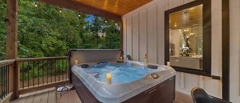 Bain à remous extérieur