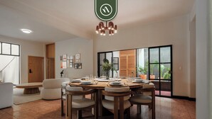 Design Apartment, City View | Ruang makan