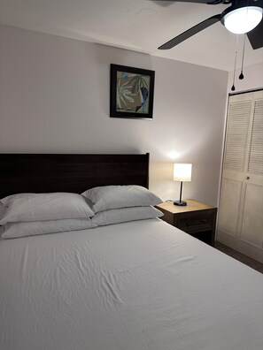 3 slaapkamers, een strijkplank/strijkijzer, wifi, beddengoed