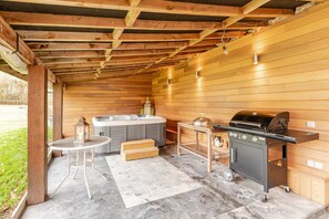 Utendørs boblebad