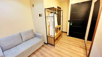 Family Room, 1 Queen Bed with Sofa bed, Mountain View | Living area | 65-inch flat-screen TV with digital channels, printers
