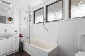Shower, hair dryer