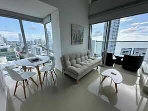 Apartment, Sea View | Living area