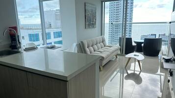 Apartment, Sea View | Living area