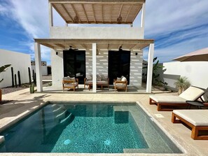 Una piscina climatizada