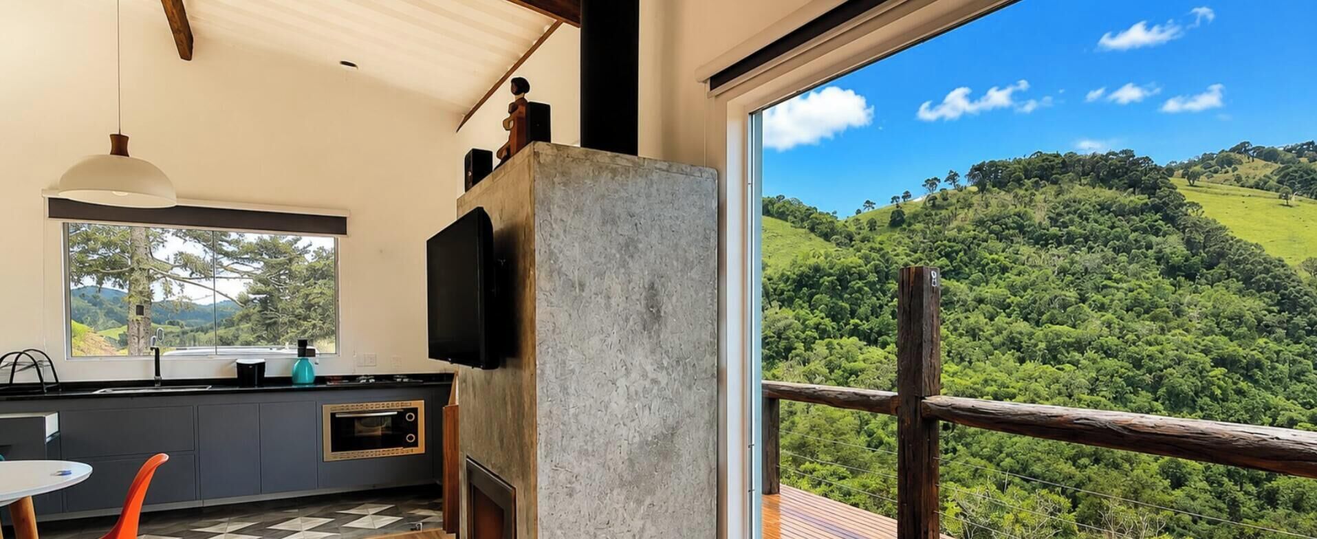 Luxury Cabin, Hot Tub, Mountain View | Private kitchen | Microwave, cookware/dishes/utensils, dining tables