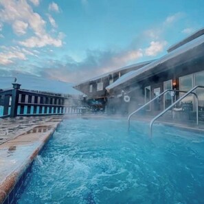 Indoor pool, outdoor pool