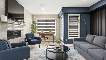 Smart TV, fireplace, offices