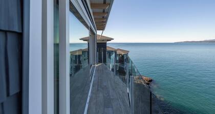 Coastal View Sunset at SookePoint Cottages