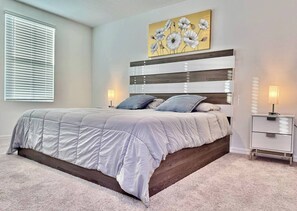 2 bedrooms, desk, iron/ironing board, travel cot