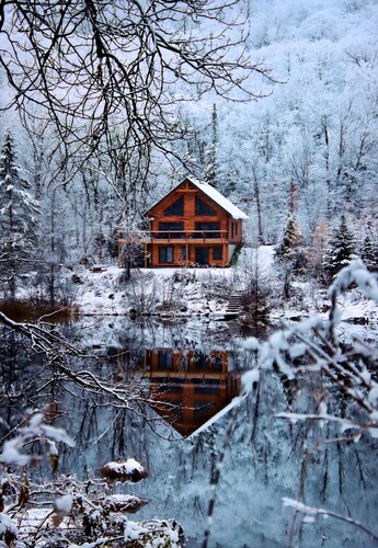 An enchanting wooden chalet for a relaxing stay in the heart of nature.