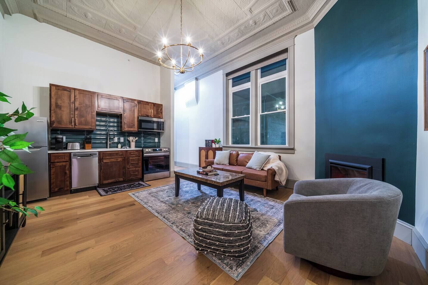 TV connectée, cheminée