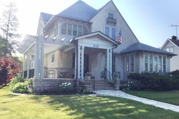 Front view of the historic Berger home