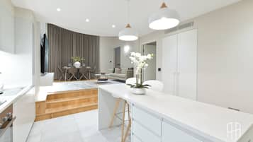 Suite 3A - Two Bedroom Apartment with Hot Tub | Private kitchen | Espresso maker, coffee/tea maker, electric kettle