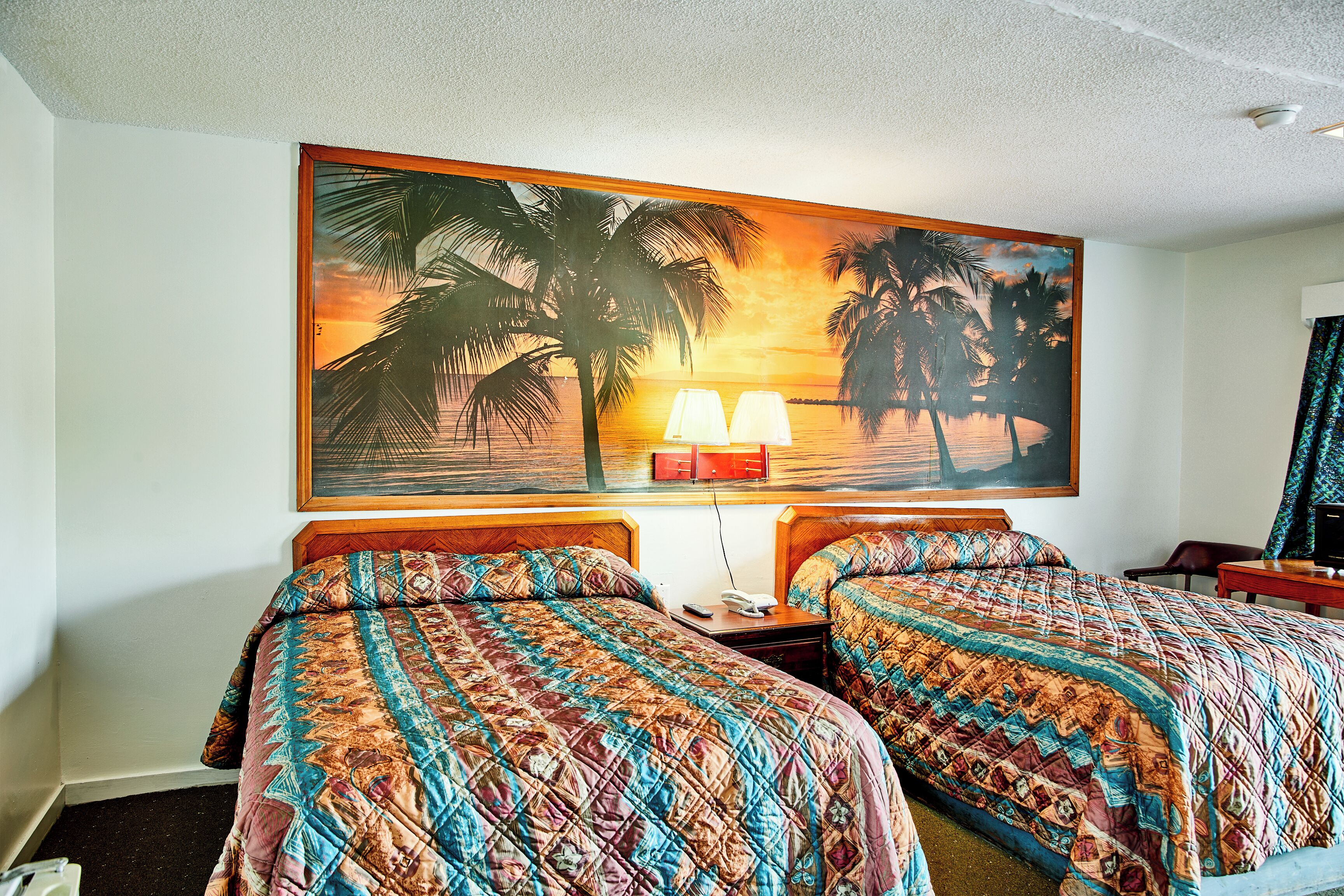 Premium bedding, desk, free WiFi, bed sheets