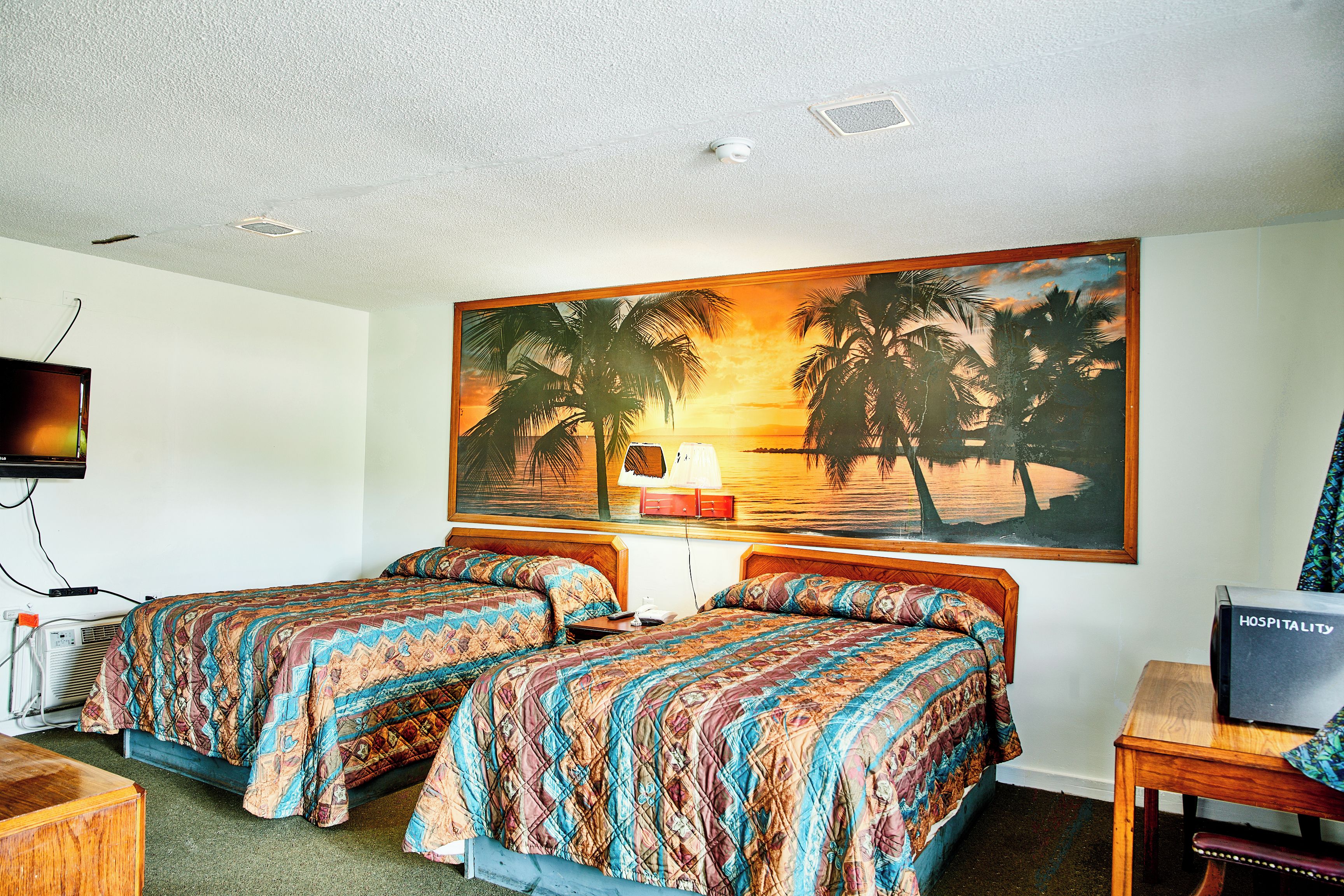 Room, 2 Double Beds, Smoking | Premium bedding, desk, WiFi (free), bed sheets